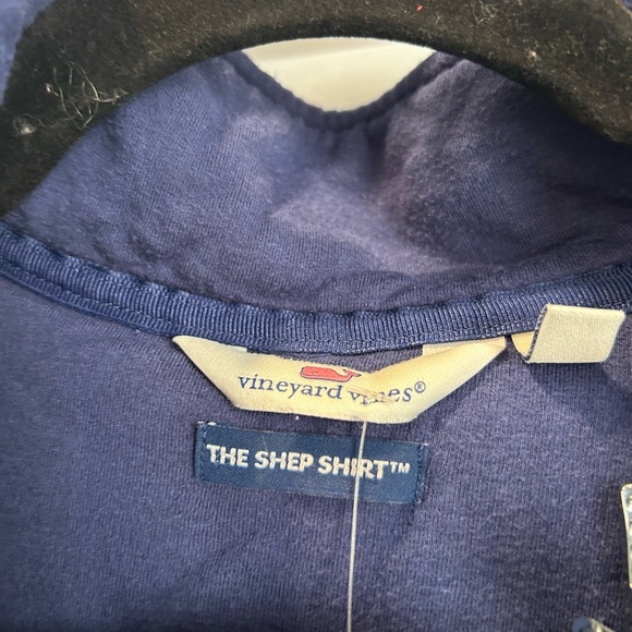 Vineyard Vines navy Blue Shep sweatshirt 3/4 zip size S - Picture 2 of 4